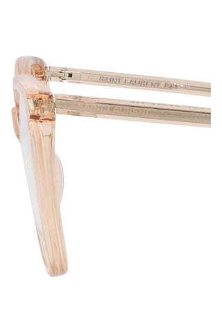 Saint Laurent  Transparent Light Peach Eyeglasses