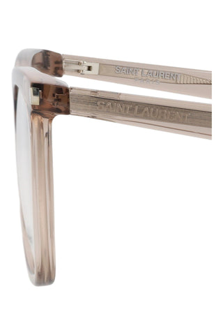 Saint Laurent  TRANSPARENT LIGHT BROWN Eyeglasses