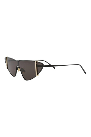 Saint Laurent Semimatte Black Sunglasses