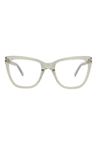 Saint Laurent  Transparent Light Green Eyeglasses