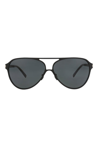 Saint Laurent Semimatte Black Sunglasses