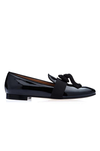 SUPERGLAMOUROUS Agadir Black Patent Formal Loafers (SPGM1029)
