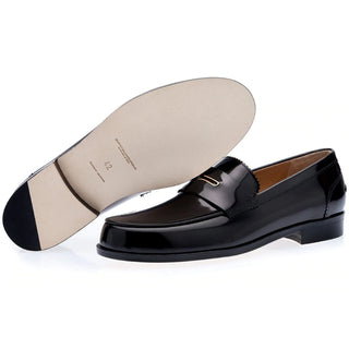 SUPERGLAMOUROUS Balmoral Men's Shoes Polished Leather Penny Loafers (SPGM1271)-AmbrogioShoes