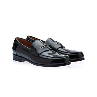 SUPERGLAMOUROUS Balmoral Men's Shoes Polished Leather Penny Loafers (SPGMS1271)-AmbrogioShoes