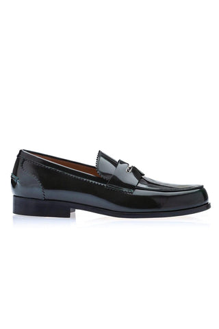 SUPERGLAMOUROUS Balmoral Polished Leather Penny Loafer
