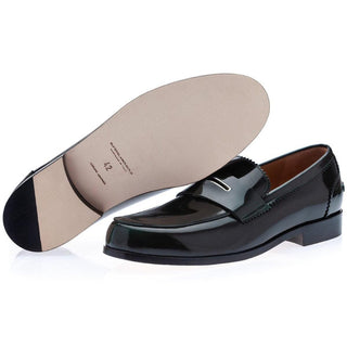 SUPERGLAMOUROUS Balmoral Polished Leather Penny Loafers (SPGMS1271)-AmbrogioShoes