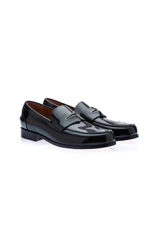 SUPERGLAMOUROUS Balmoral Polished Leather Penny Loafers (SPGMS1271)-AmbrogioShoes