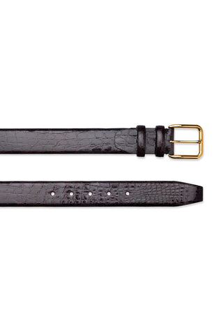 SUPERGLAMOUROUS Belmont Exotic Crocodile Men's Belt (SPGMB1000)