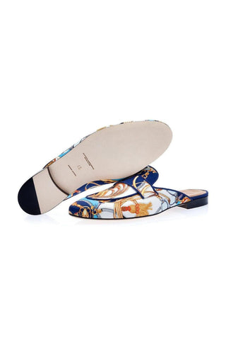 SUPERGLAMOUROUS Bolero Cavallerizza Satin Slipper Mule