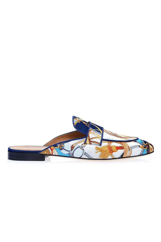 SUPERGLAMOUROUS Bolero Cavallerizza Satin Slipper Mule