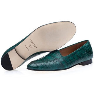 SUPERGLAMOUROUS Capri Men's Shoes Exotic Crocodile Skin Slip-On Loafer (SPGM1352)-AmbrogioShoes