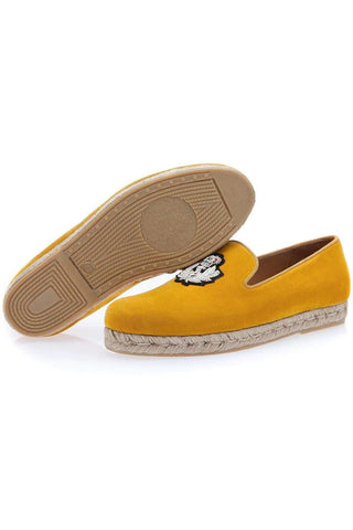 SUPERGLAMOUROUS Colony Softy Mustard Suede Rope Sneakers (SPGM1080)