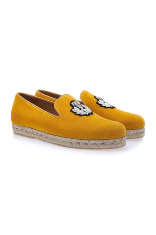 SUPERGLAMOUROUS Colony Softy Mustard Suede Rope Sneakers (SPGM1080)