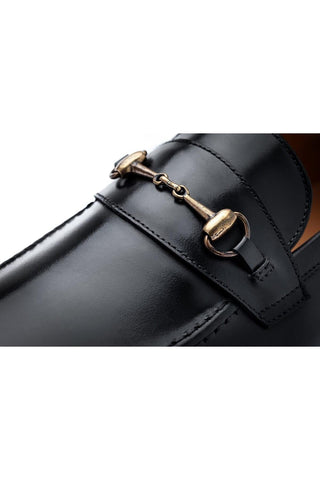 SUPERGLAMOUROUS Elmoro Vintage Leather Horse-Bit Loafer