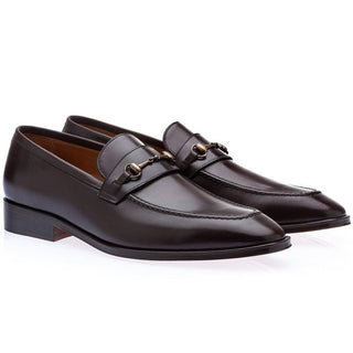 SUPERGLAMOUROUS Elmoro Vintage Men's Shoes Calf-Skin Leather Horse-Bit Loafers (SPGMS1300)-AmbrogioShoes