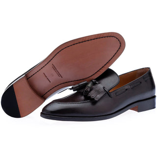 Super Glamourous Horizon Vintage Men's Shoes Cocoa Calf-Skin Leather Slip-On Loafers (SPGM1064)-AmbrogioShoes