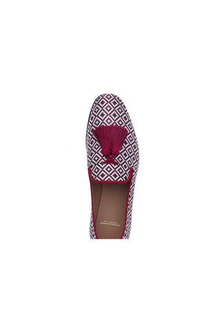 SUPERGLAMOUROUS Louis Jacquard Canvas Slip-On Tassel Loafer (SPGM1369)