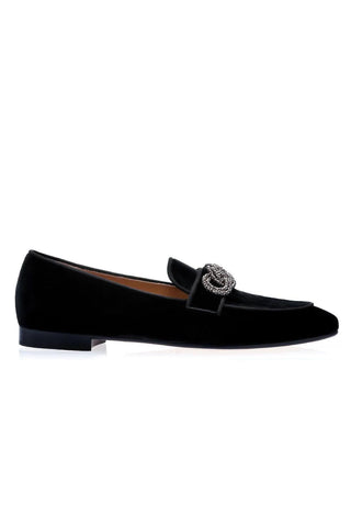 SUPERGLAMOUROUS Morosino Velvet Slipper Loafer