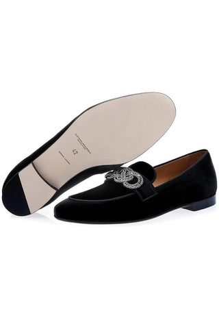 SUPERGLAMOUROUS Morosino Velvet Slipper Loafer