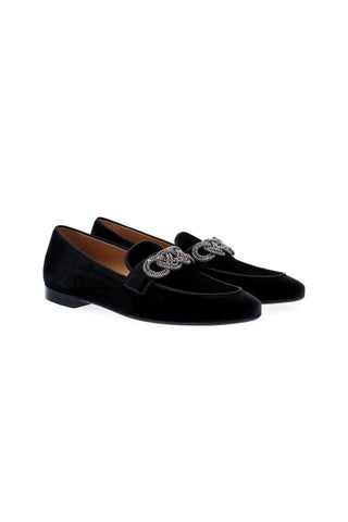 SUPERGLAMOUROUS Morosino Velvet Slipper Loafer
