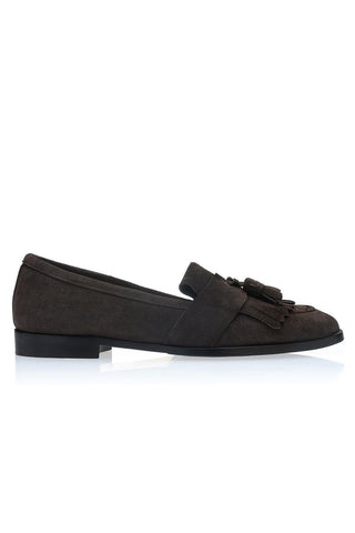SUPERGLAMOUROUS Romeo Gorain Suede Kiltie Slip-On Tassel Loafer (SPGM1374)-AmbrogioShoes