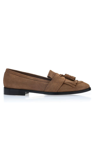 SUPERGLAMOUROUS Romeo Gorain Suede Kiltie Slip-On Tassel Loafer (SPGM1374)