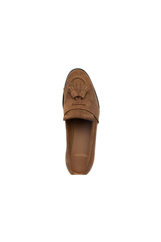 SUPERGLAMOUROUS Romeo Gorain Suede Kiltie Slip-On Tassel Loafer (SPGM1374)
