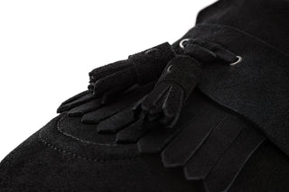 SUPERGLAMOUROUS Romeo Gorain Suede Leather Kiltie Slip-On Tassel Loafer (SPGM1374)-AmbrogioShoes