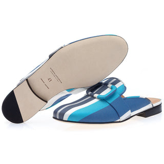 SUPERGLAMOUROUS Savoy Atunis Men's Shoes Canvas Slip-On Mule (SPGM1345)-AmbrogioShoes