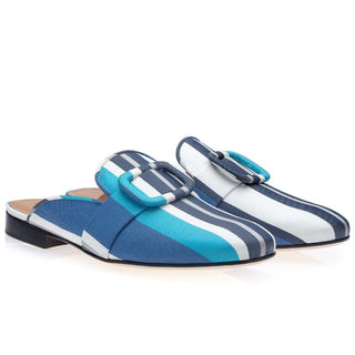 SUPERGLAMOUROUS Savoy Atunis Men's Shoes Canvas Slip-On Mule (SPGM1345)-AmbrogioShoes