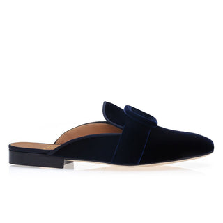 SUPERGLAMOUROUS Savoy Velour Men's Shoes Velvet Slip-On Mule (SPGMS1344)-AmbrogioShoes