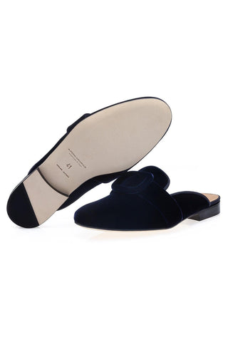 SUPERGLAMOUROUS Savoy Velour Velvet Slip-On Mule