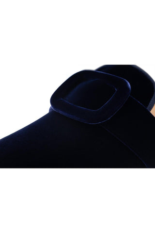 SUPERGLAMOUROUS Savoy Velour Velvet Slip-On Mule