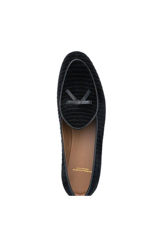 SUPERGLAMOUROUS Tangerine 1 Tejuvelour Velvet Slip-On Loafer (SPGM1375)