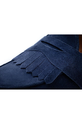 SUPERGLAMOUROUS Tangerine 10 Gorain Suede Belgian Loafers (SPGM1332)-AmbrogioShoes