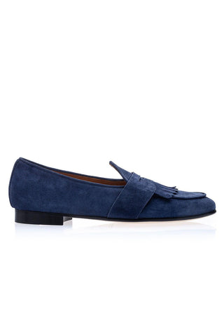 SUPERGLAMOUROUS Tangerine 10 Gorain Suede Belgian Loafers (SPGM1332)