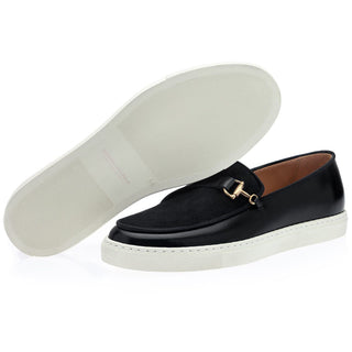 SUPERGLAMOUROUS Tangerine 12 Cordovan Men's Shoes Polished Calf-Skin & Suede Leather Belgian Skate Sneakers (SPGM1281)-AmbrogioShoes