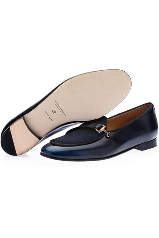 SUPERGLAMOUROUS Tangerine 12 Suede & Calf-Skin Leather Belgian Loafers (SPGM1254)-AmbrogioShoes