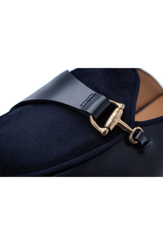 SUPERGLAMOUROUS Tangerine 12 Suede / Calf-Skin Leather Horse-bit Mule (SPGM1355)-AmbrogioShoes