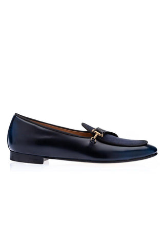 SUPERGLAMOUROUS Tangerine 12 Suede & Leather Belgian Loafers (SPGM1254)
