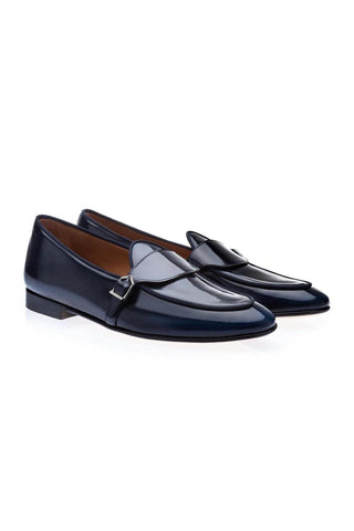 SUPERGLAMOUROUS Tangerine 15.1 Polished Leather Belgian Loafers (SPGM1317)