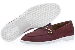 SUPERGLAMOUROUS Tangerine 16 Airwalk Nubuck Leather Single-Monk Slip-on Sneaker (SPGM1364)-AmbrogioShoes