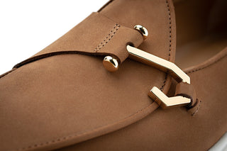 SUPERGLAMOUROUS Tangerine 16 Airwalk Nubuck Leather Single-Monk Slip-on Sneaker (SPGM1364)-AmbrogioShoes