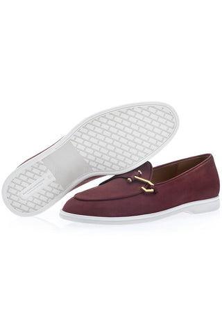 SUPERGLAMOUROUS Tangerine 16 Airwalk Nubuck Leather Single-Monk Slip-on Sneaker (SPGM1364)
