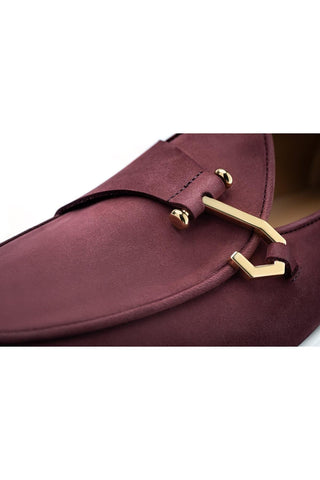 SUPERGLAMOUROUS Tangerine 16 Airwalk Nubuck Leather Single-Monk Slip-on Sneaker (SPGM1364)