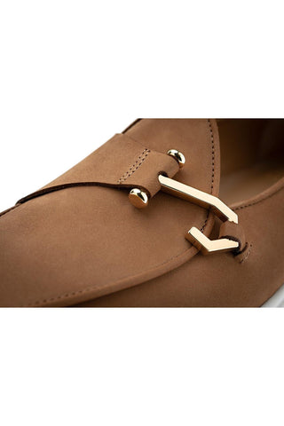 SUPERGLAMOUROUS Tangerine 16 Airwalk Nubuck Leather Single-Monk Slip-on Sneaker (SPGM1364)
