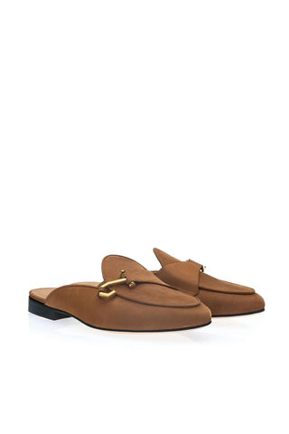 SUPERGLAMOUROUS Tangerine 16 Nubuck Mule