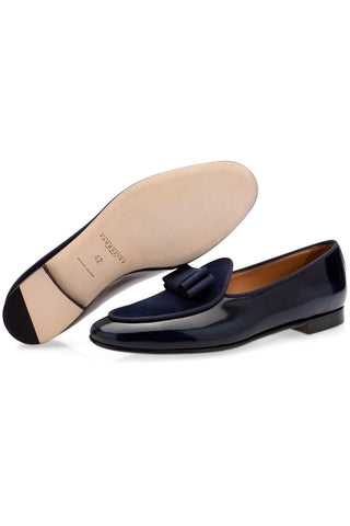 SUPERGLAMOUROUS Tangerine 3 Suede / Calf-Skin Leather Belgian Loafer (SPGM1357)-AmbrogioShoes