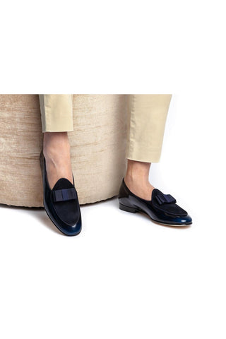 SUPERGLAMOUROUS Tangerine 3 Suede / Calf-Skin Leather Belgian Loafer (SPGM1357)-AmbrogioShoes