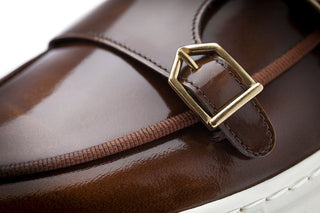 SUPERGLAMOUROUS Tangerine 7 Calf-Skin Leather Double-Monk Skate Sneaker (SPGMS1359)-AmbrogioShoes